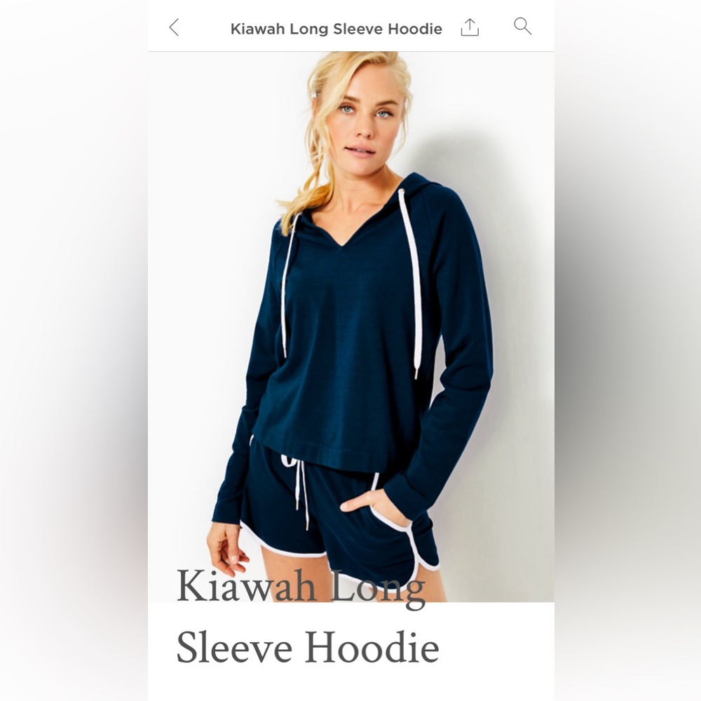 Lilly Pulitzer Kiawah long sleeve Hoodie.